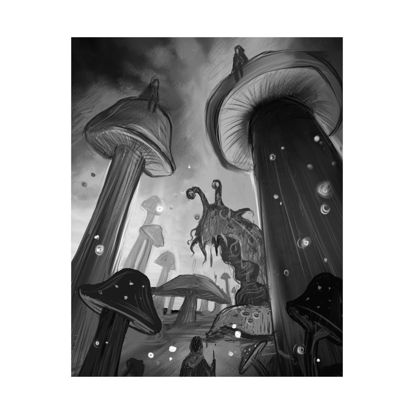 Mythical Mushrooms Art Poster