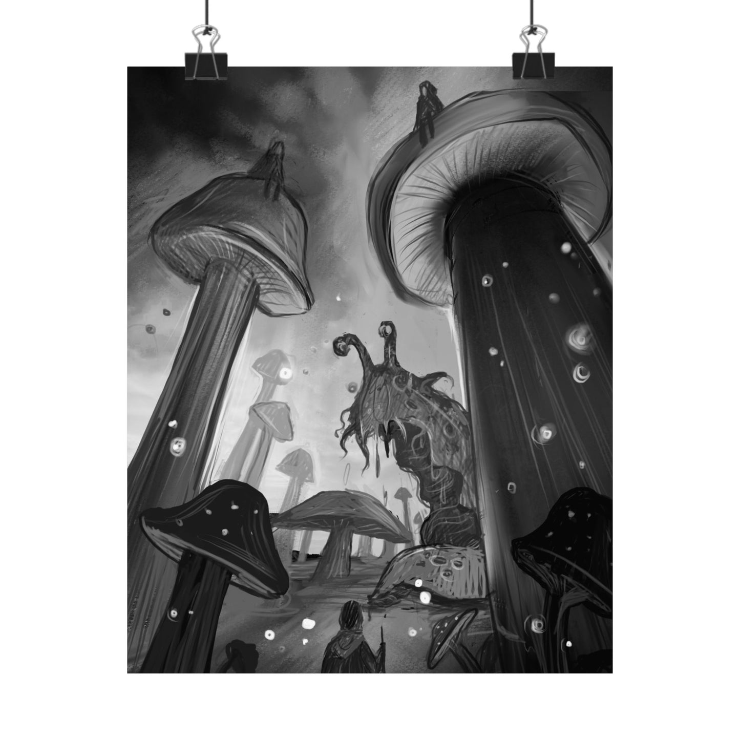 Mythical Mushrooms Art Poster